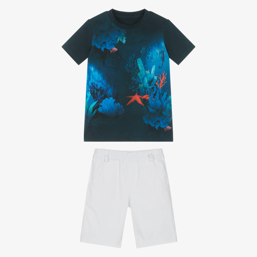 Lapin House-طقم صيفي للأولاد "نسيم المحيط" | Childrensalon Outlet