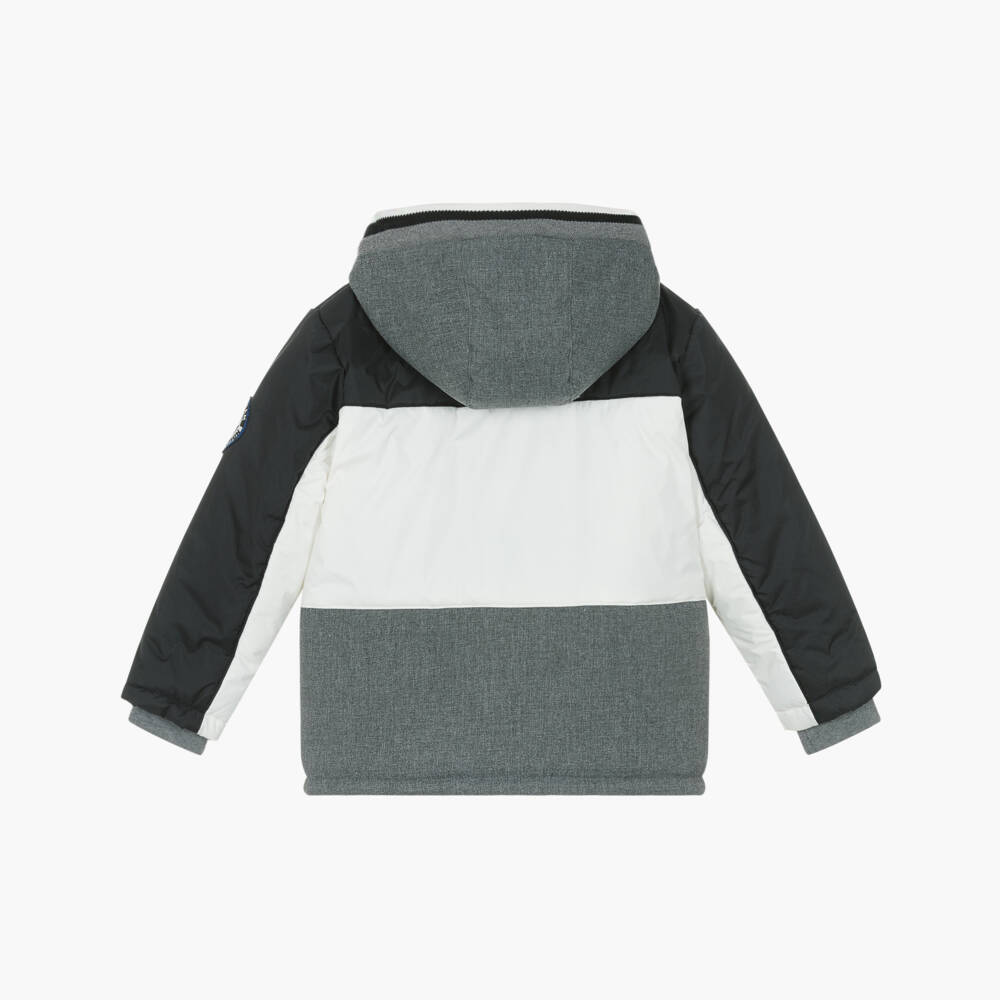 Lapin House-Boys Quilted Black Jacket | Childrensalon Outlet