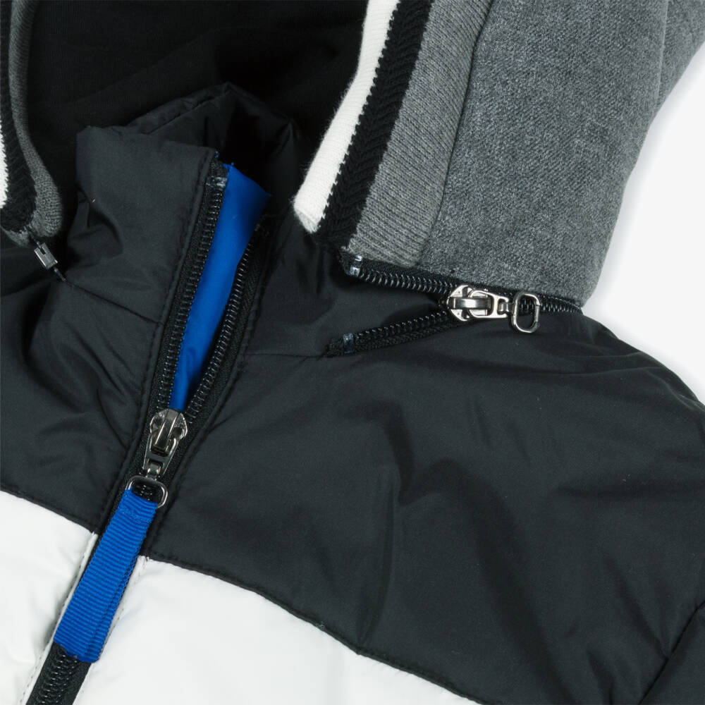 Lapin House-Boys Quilted Black Jacket | Childrensalon Outlet