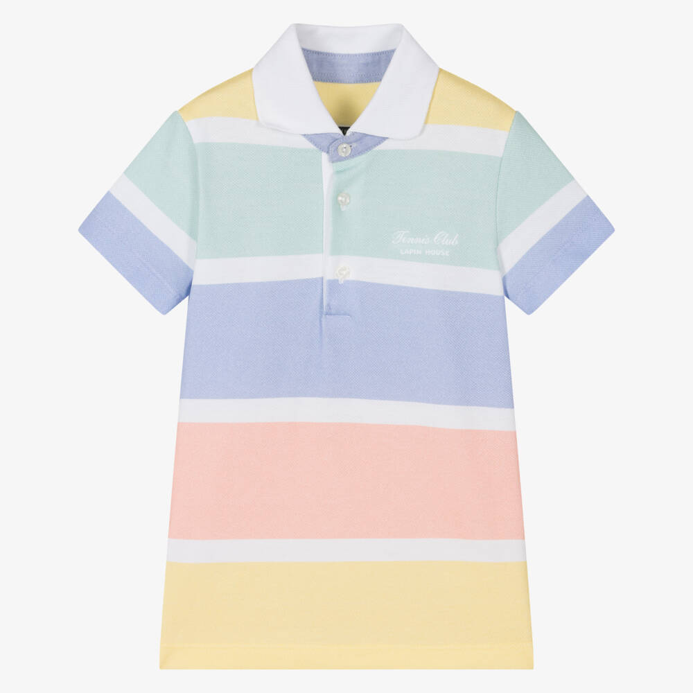 Lapin House-Boys Soft Pastel Polo Top | Childrensalon Outlet