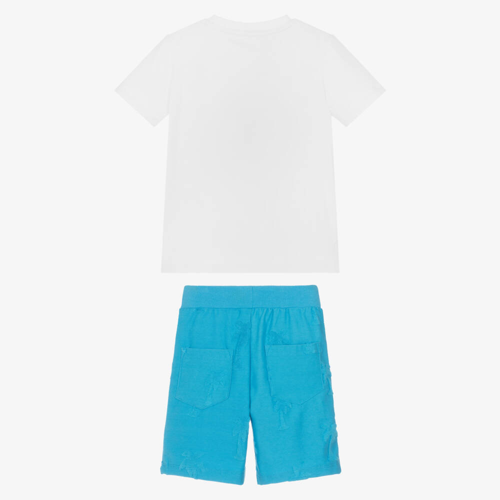 Lapin House-طقم أزرق وأبيض مستوحى من ركوب الأمواج للأولاد | Childrensalon Outlet