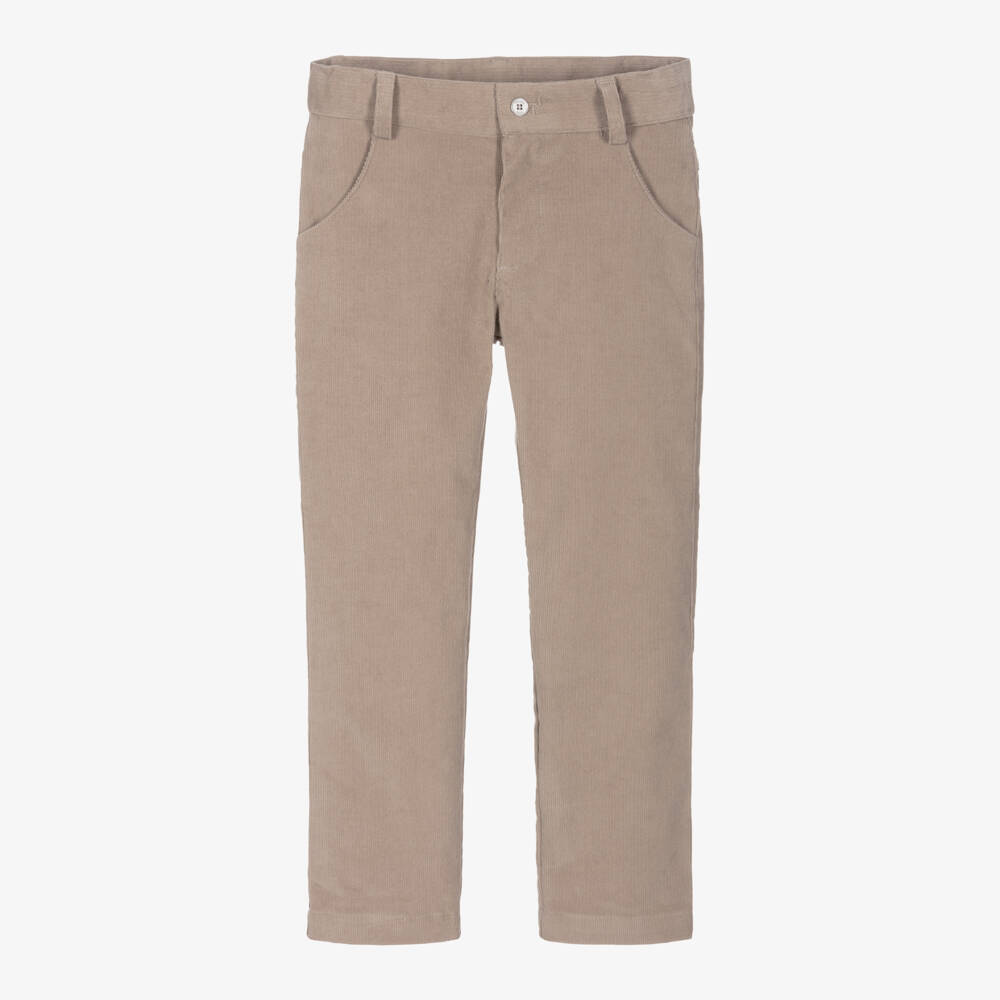 Lapin House-Boys Tan Corduroy Trousers | Childrensalon Outlet