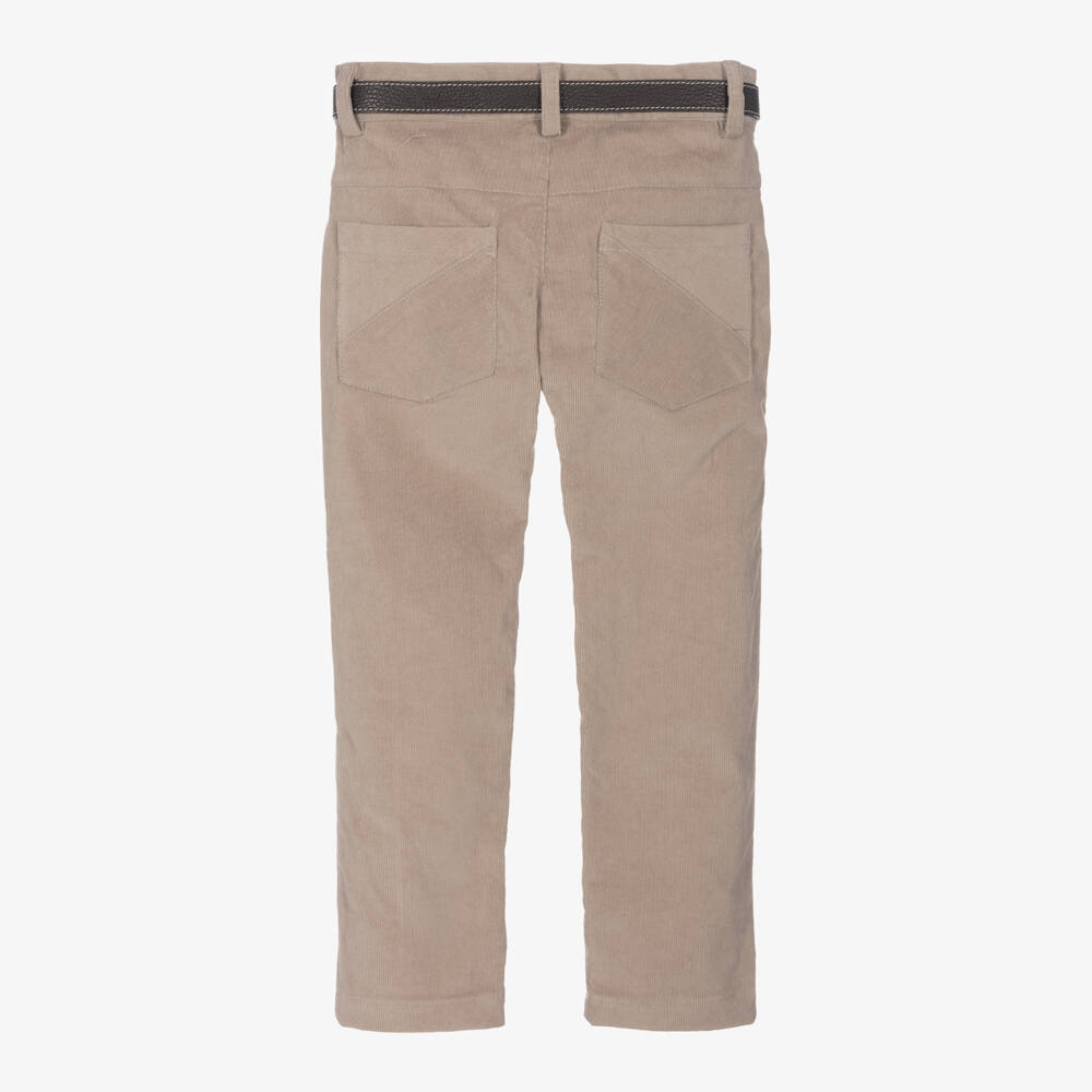 Lapin House-Boys Tan Corduroy Trousers | Childrensalon Outlet