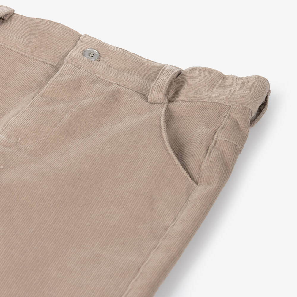 Lapin House-Boys Tan Corduroy Trousers | Childrensalon Outlet