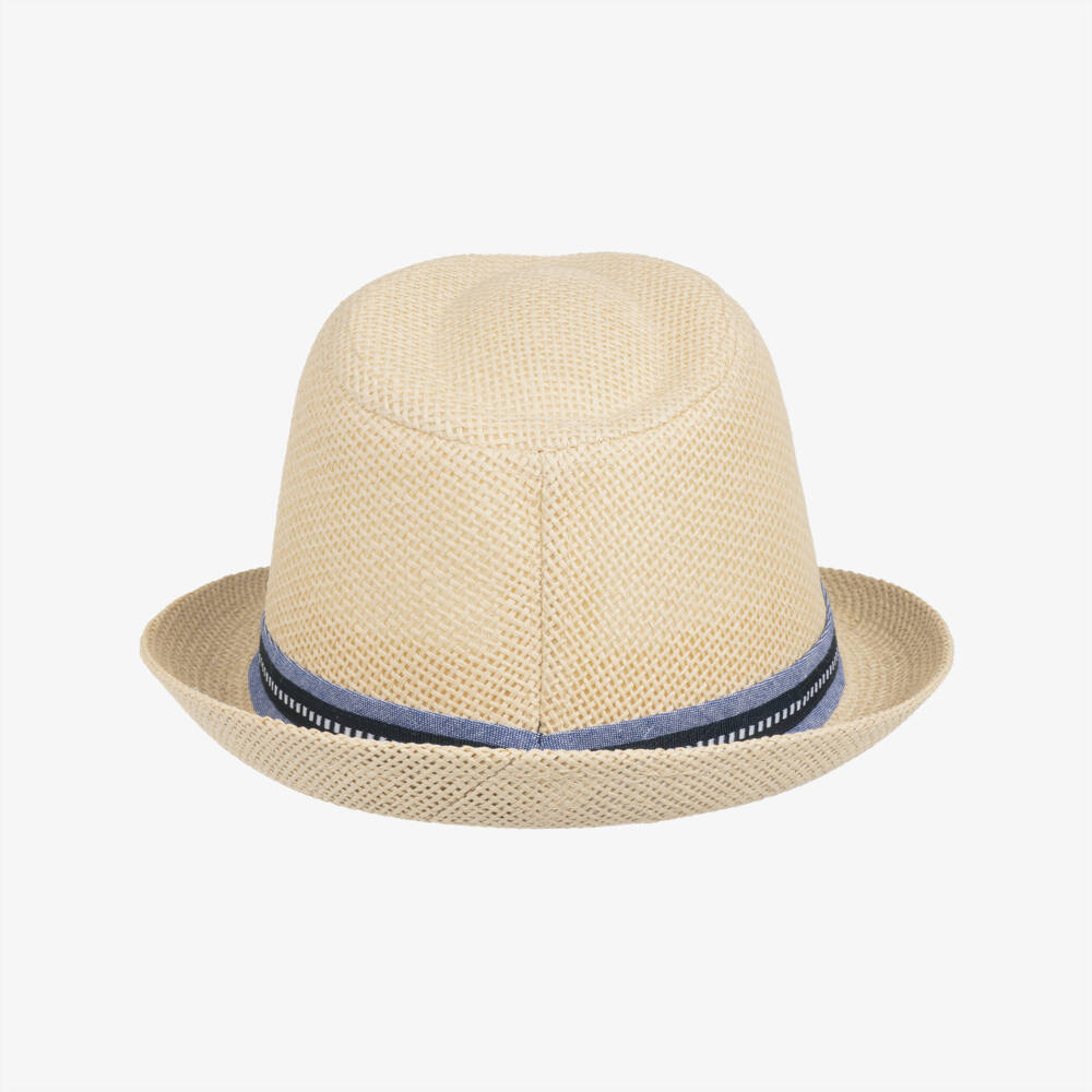 Lapin House-Boys Tan Woven Straw Hat | Childrensalon Outlet