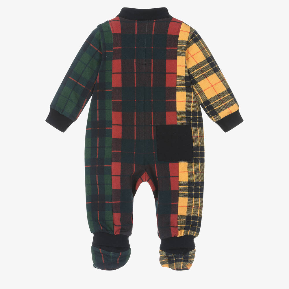 Lapin House-Boys Tartan Cotton Babygrow Gift Set | Childrensalon Outlet
