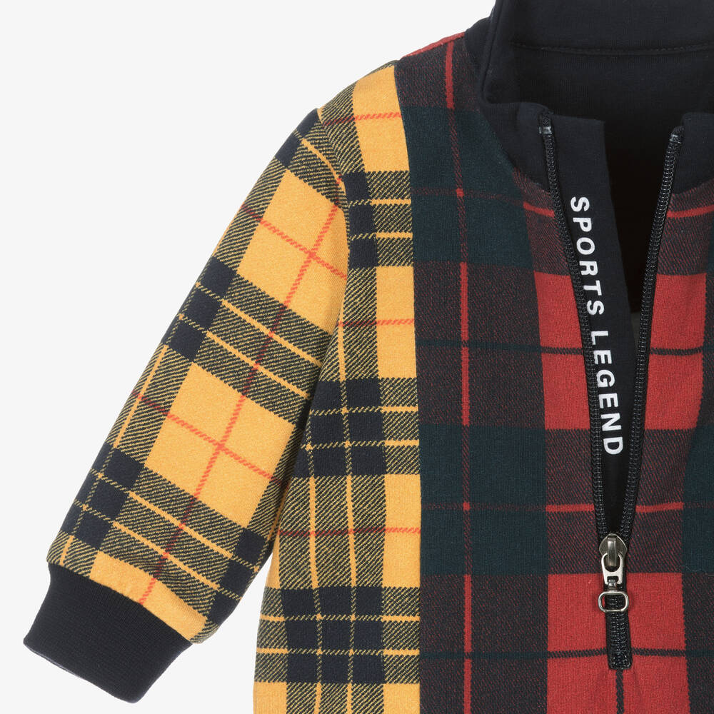 Lapin House-Boys Tartan Cotton Babygrow Gift Set | Childrensalon Outlet