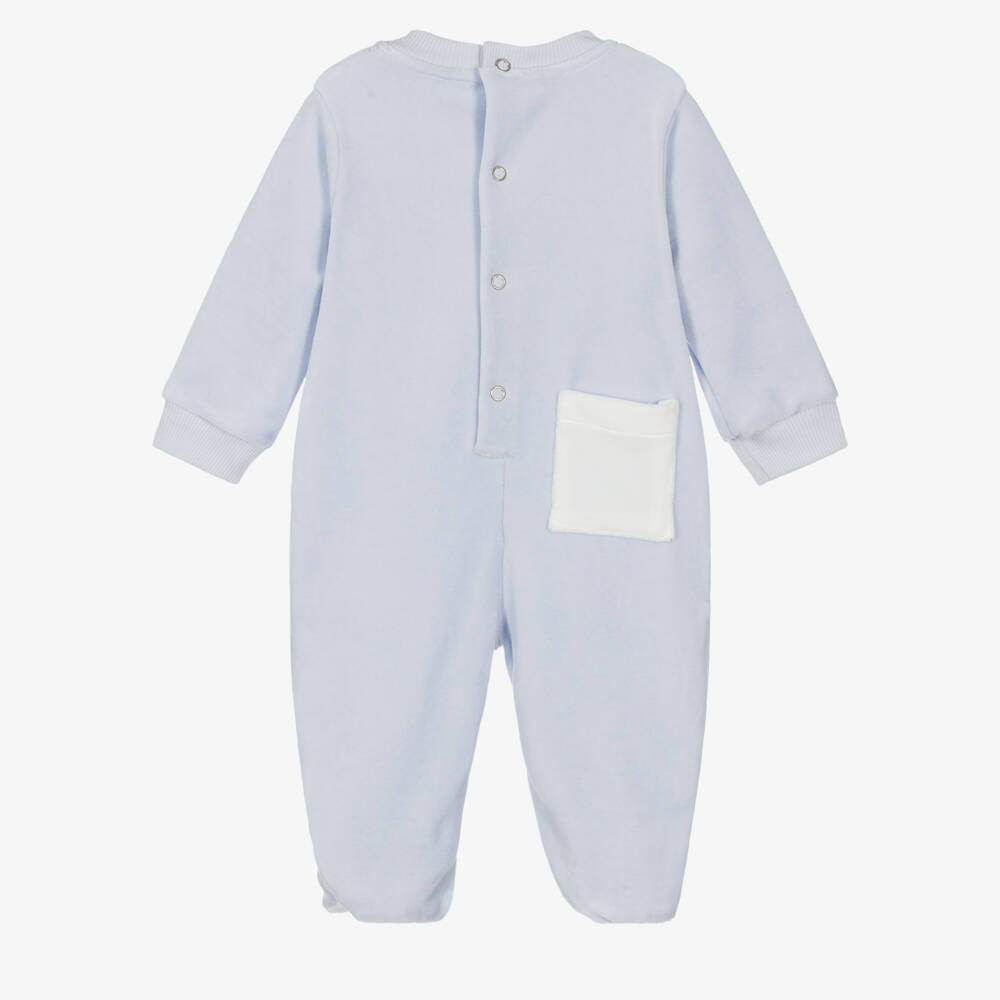 Lapin House-Boys Velour Lion Babygrow | Childrensalon Outlet