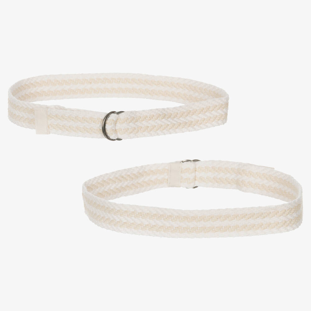 Lapin House-Boys White Cotton Cargo Shorts | Childrensalon Outlet