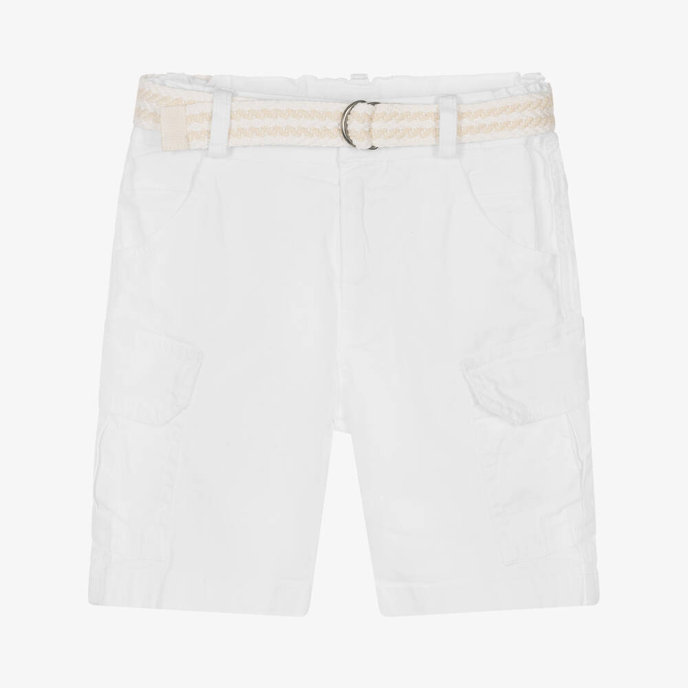 Lapin House - Weiße Baumwoll-Cargo-Shorts (J) | Childrensalon