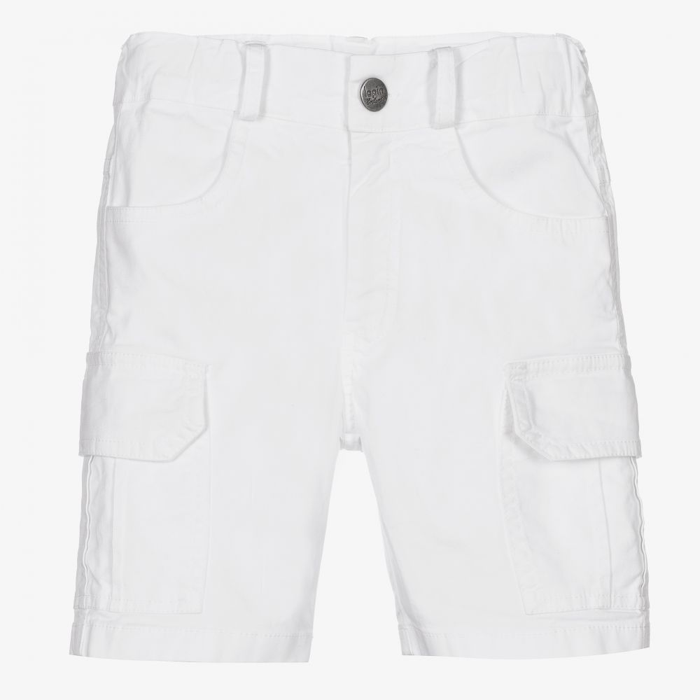 Lapin House-Boys White Cotton Shorts  | Childrensalon Outlet