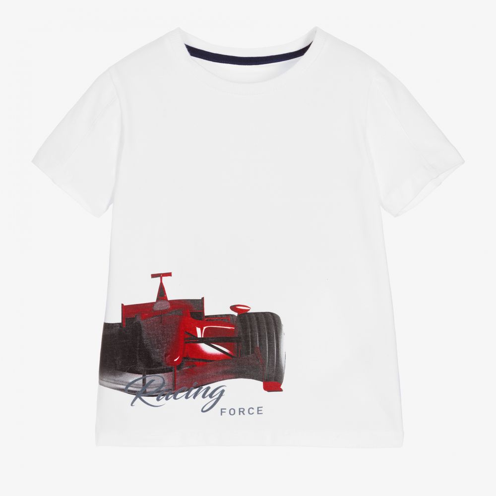 Lapin House - Weißes Baumwoll-T-Shirt (J) | Childrensalon