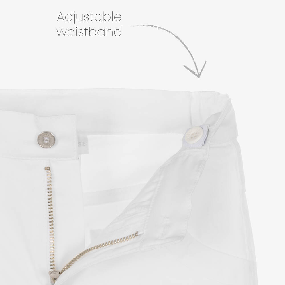 Lapin House-Зеленая рубашка и белые шорты из хлопка | Childrensalon Outlet