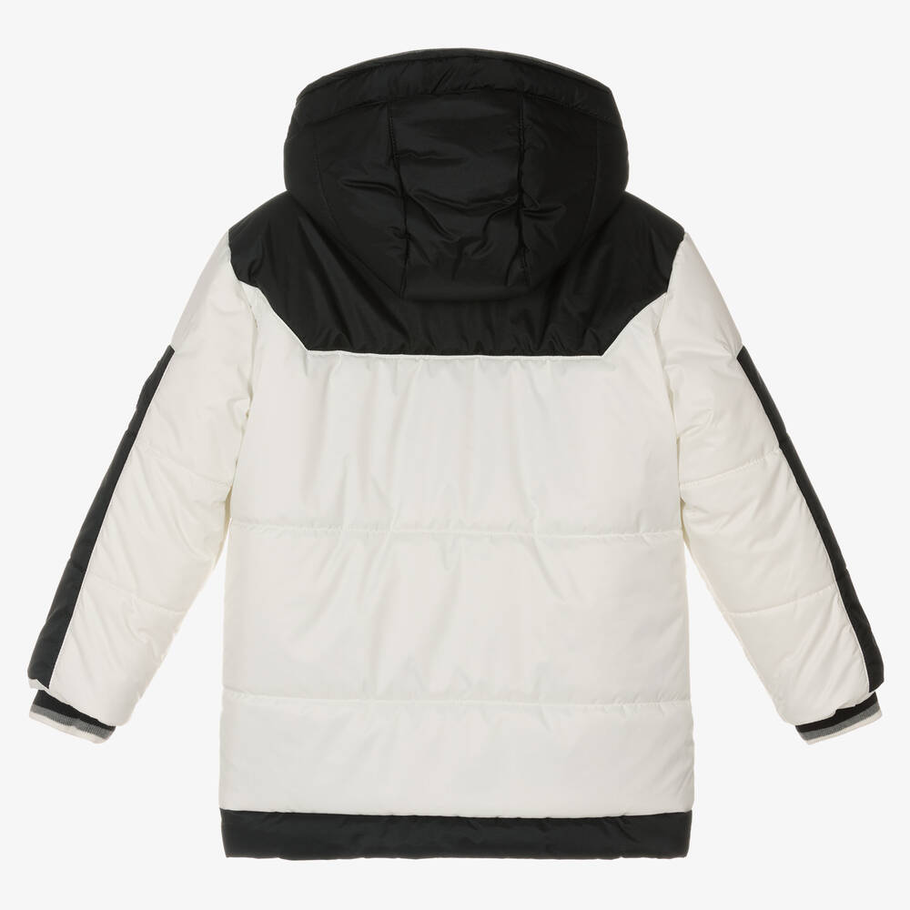 Lapin House-Boys White Puffer Coat | Childrensalon Outlet