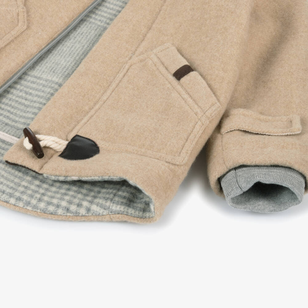 Lapin House-Boys Wool Blend Toggle Coat | Childrensalon Outlet