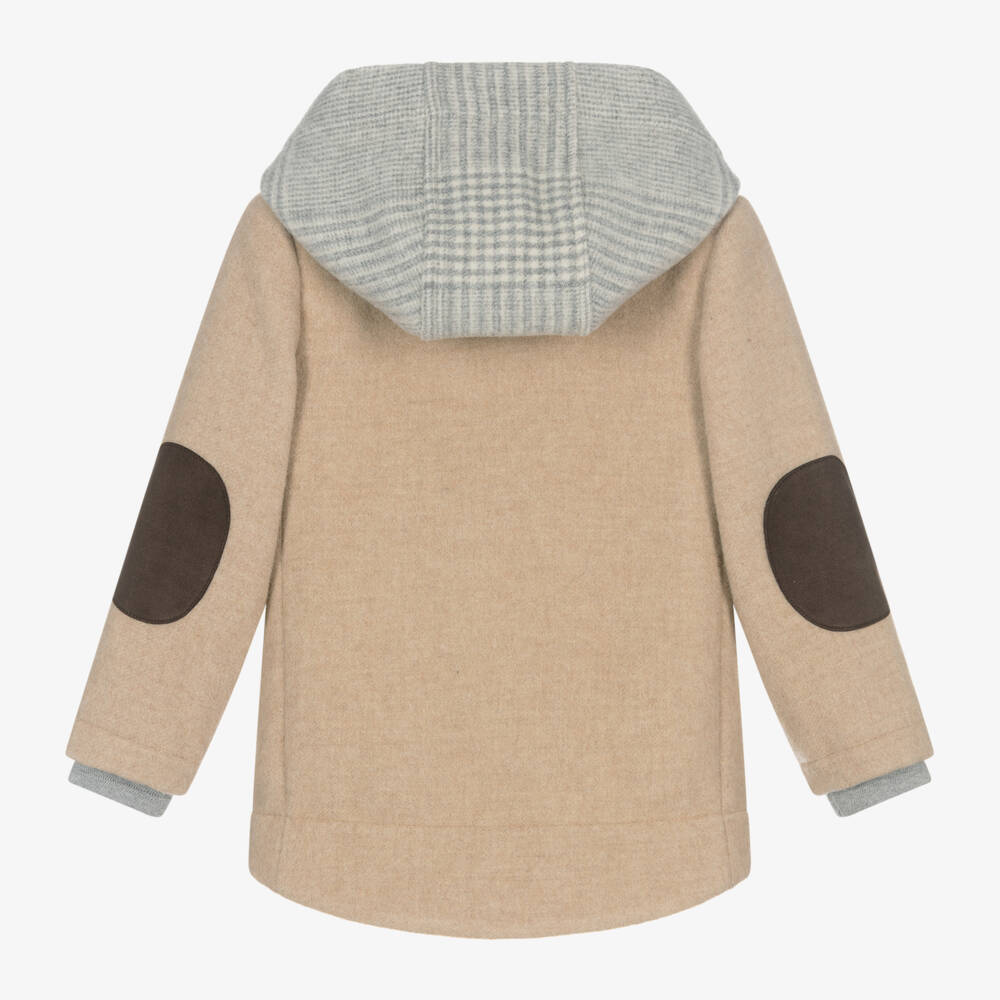 Lapin House-Boys Wool Blend Toggle Coat | Childrensalon Outlet