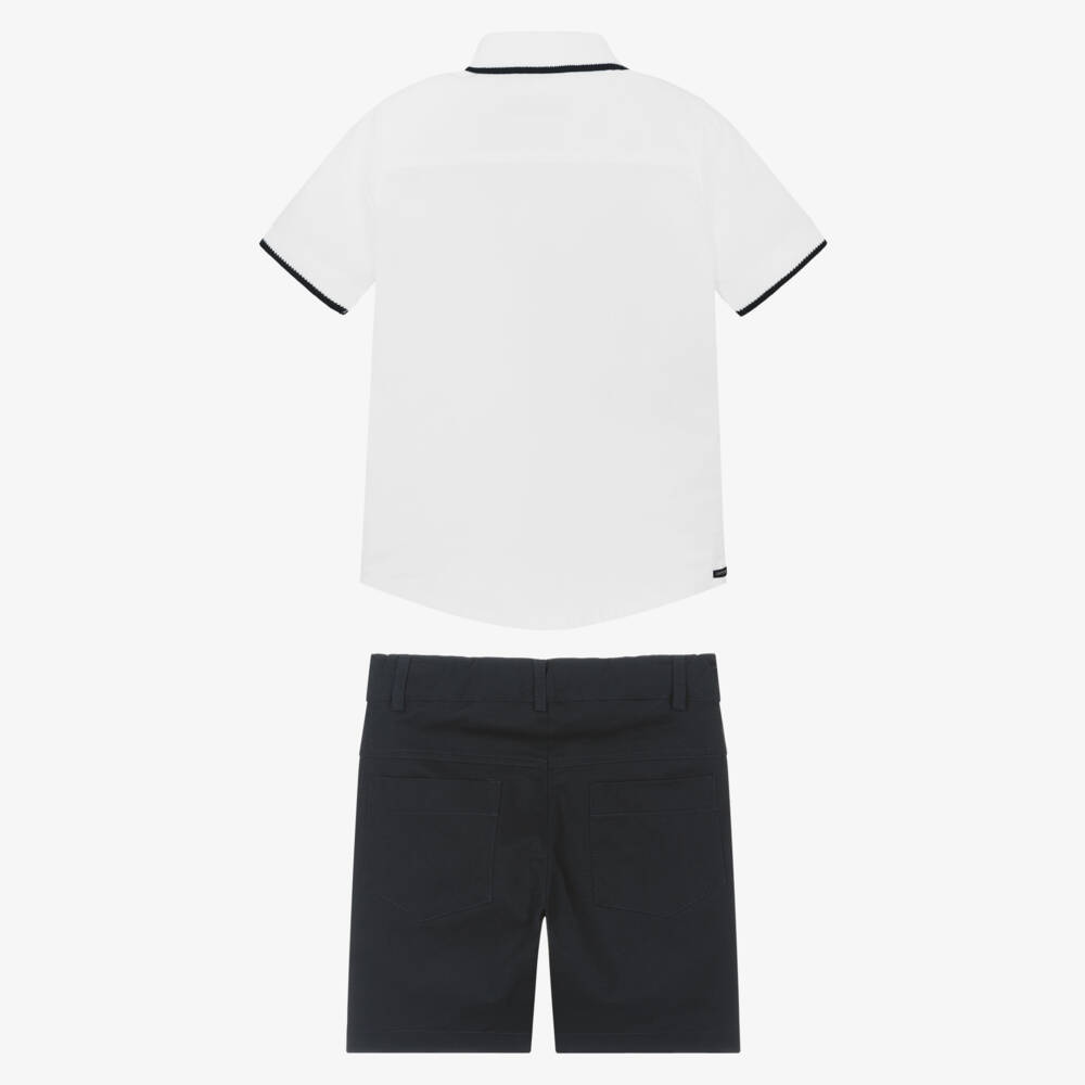 Lapin House-Classic Boys Navy & White Ensemble | Childrensalon Outlet