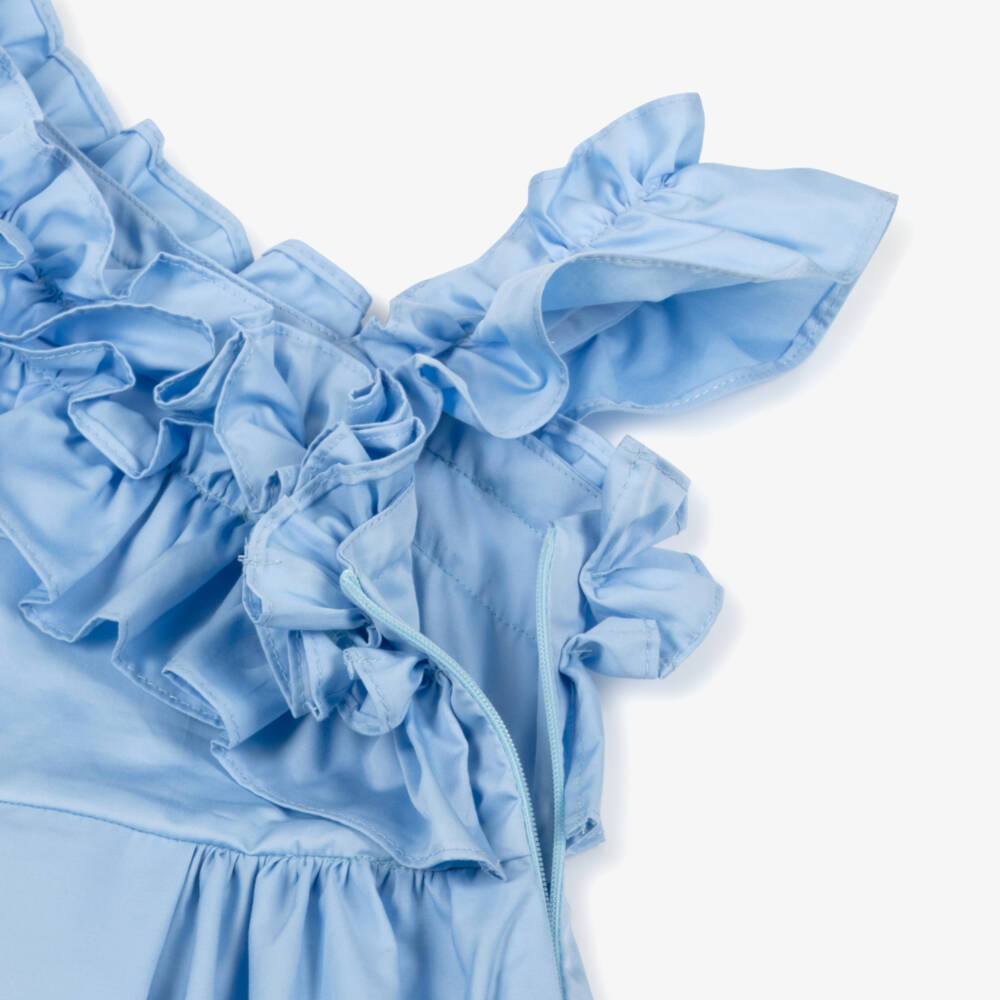 Lapin House-Асимметричное голубое платье для девочек | Childrensalon Outlet