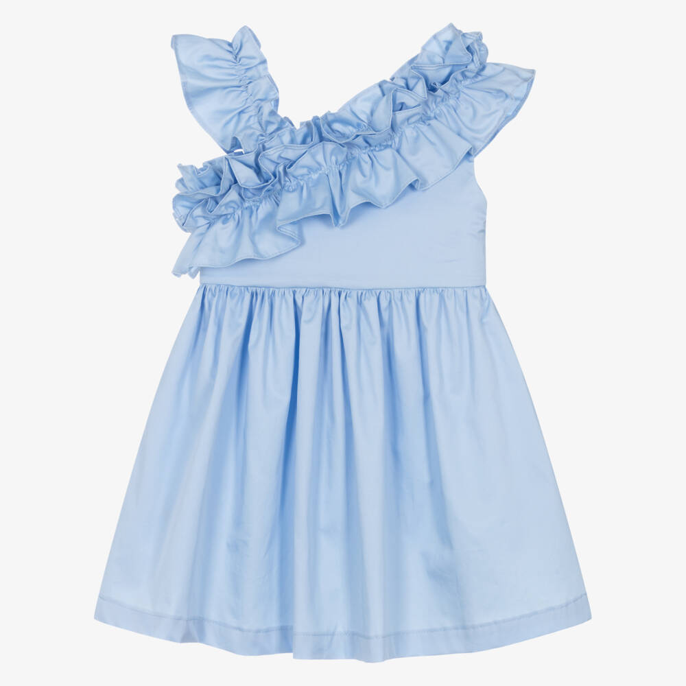 Lapin House-Асимметричное голубое платье для девочек | Childrensalon Outlet