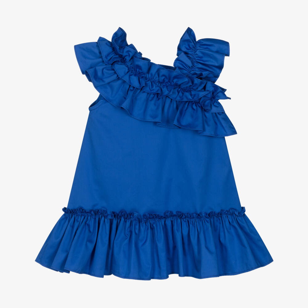 Lapin House-Платье с воланами для девочек в лазурном цвете | Childrensalon Outlet