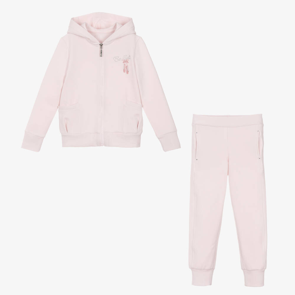 Lapin House-بدلة رياضية قطن لون زهري | Childrensalon Outlet