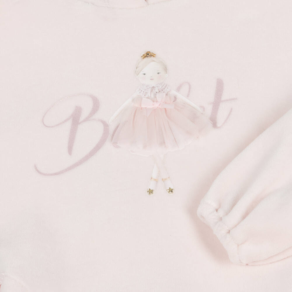 Lapin House-Girls Ballet-Themed Pink Leggings Ensemble | Childrensalon Outlet