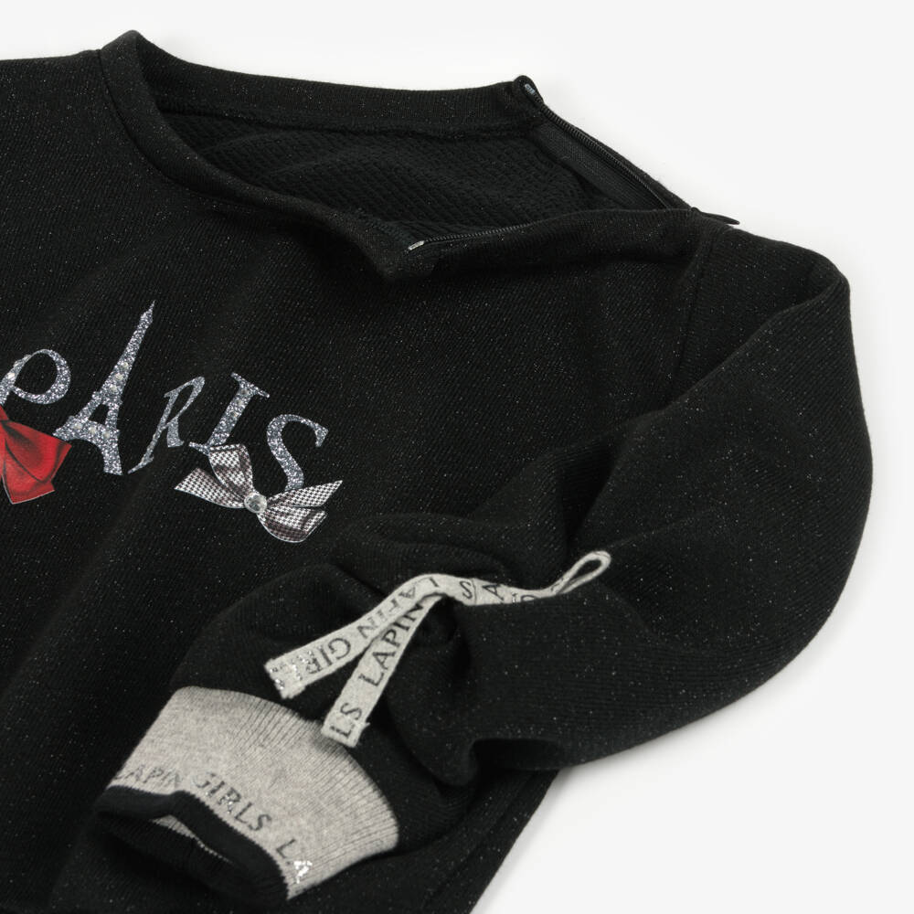 Lapin House-Girls Black Jersey Leggings Outfit | Childrensalon Outlet