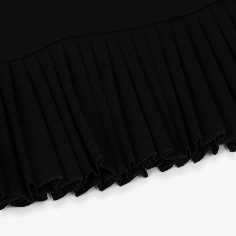 Lapin House-Girls Black Sleeveless Dress with Pleated Hem | Childrensalon Outlet