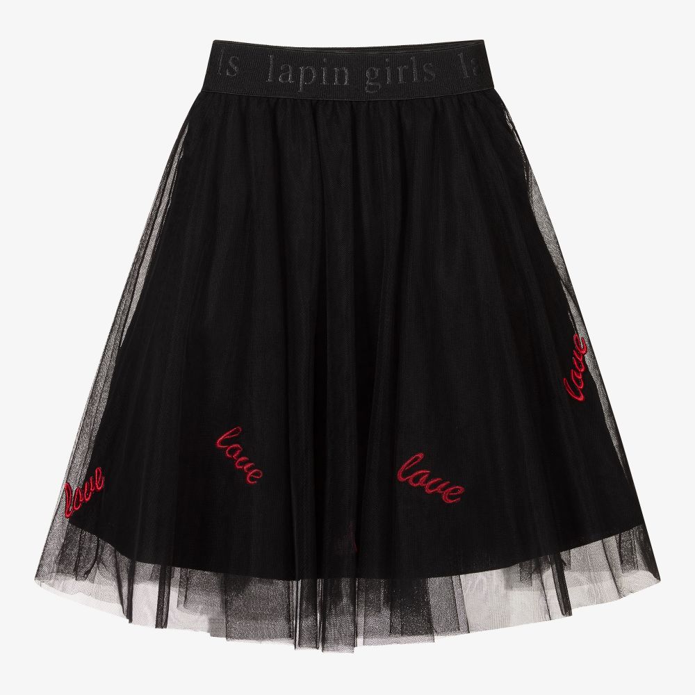 Lapin House - Girls Black Tulle Skirt | Childrensalon