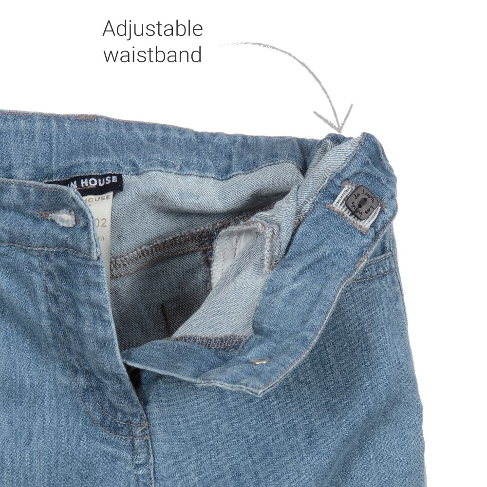 Lapin House-بنطلون جينز دنيم تينز بناتي لون أزرق | Childrensalon Outlet