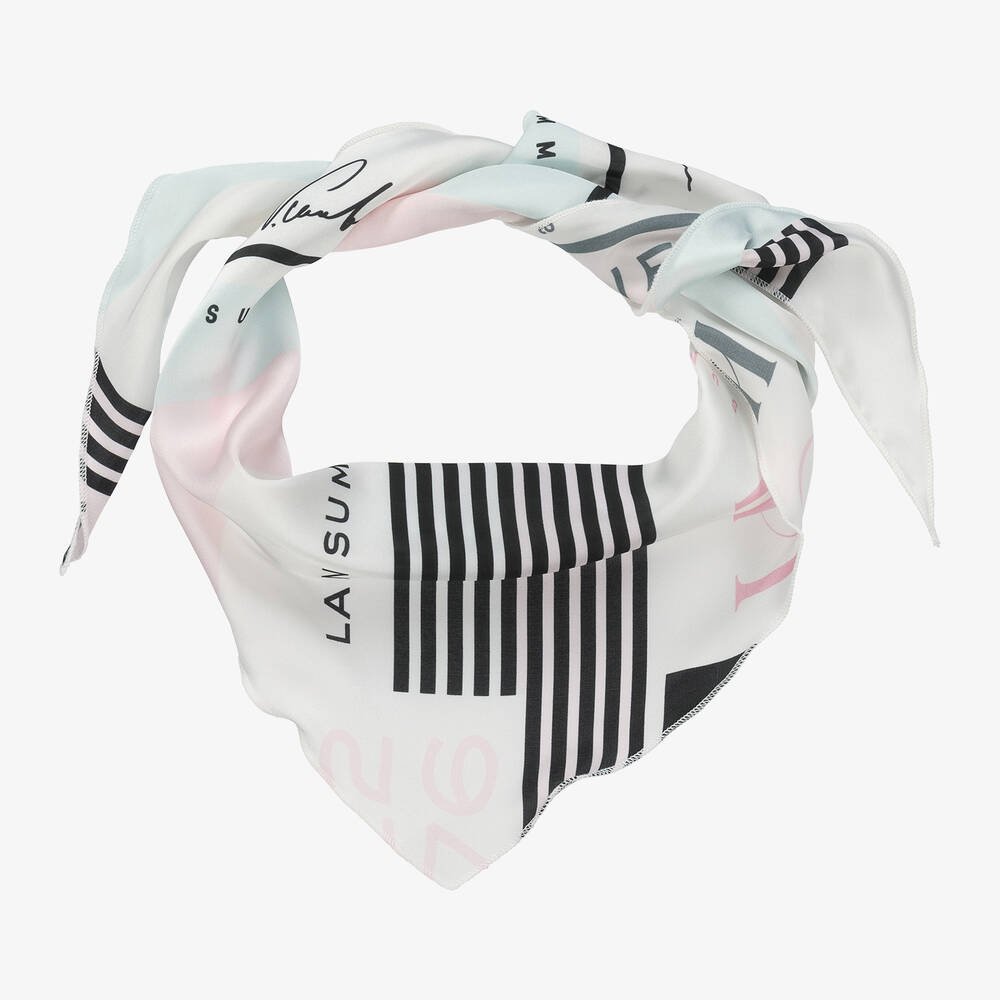 Lapin House-Girls Blue Chambray Cropped Trousers | Childrensalon Outlet