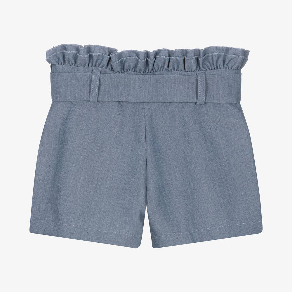 Lapin House-Голубые шорты из хлопкового шамбре | Childrensalon Outlet