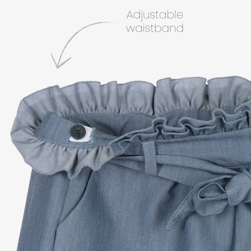 Lapin House-Голубые шорты из хлопкового шамбре | Childrensalon Outlet