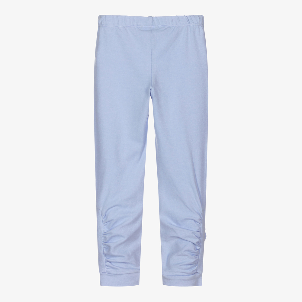 Lapin House-Girls Blue Cotton Leggings | Childrensalon Outlet