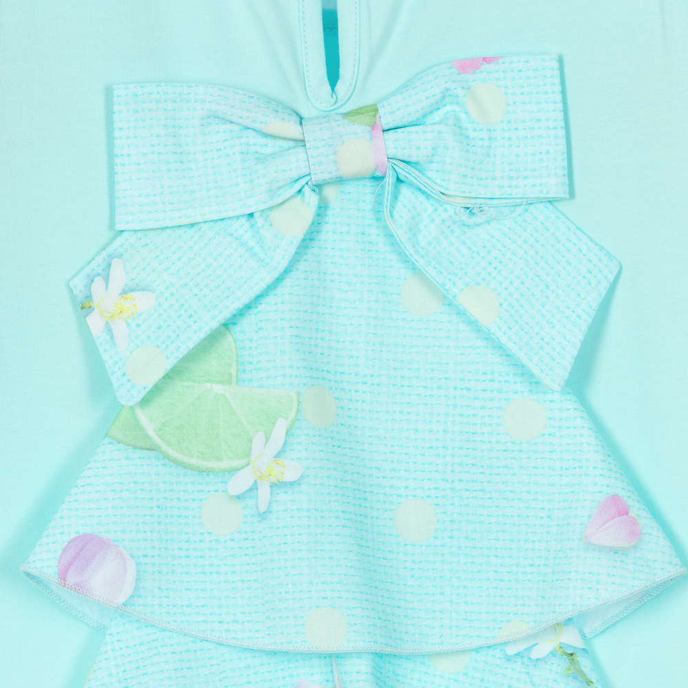 Lapin House-Girls Blue Cotton Leggings Set | Childrensalon Outlet