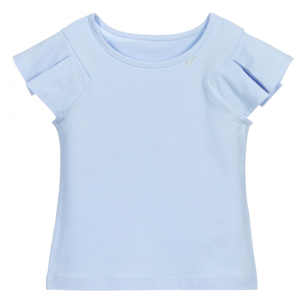 Lapin House - Girls Blue Cotton T-Shirt | Childrensalon