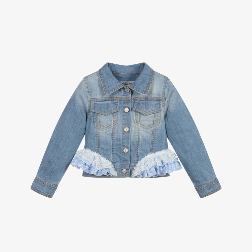 Lapin House-Синяя джинсовая куртка для девочек | Childrensalon Outlet