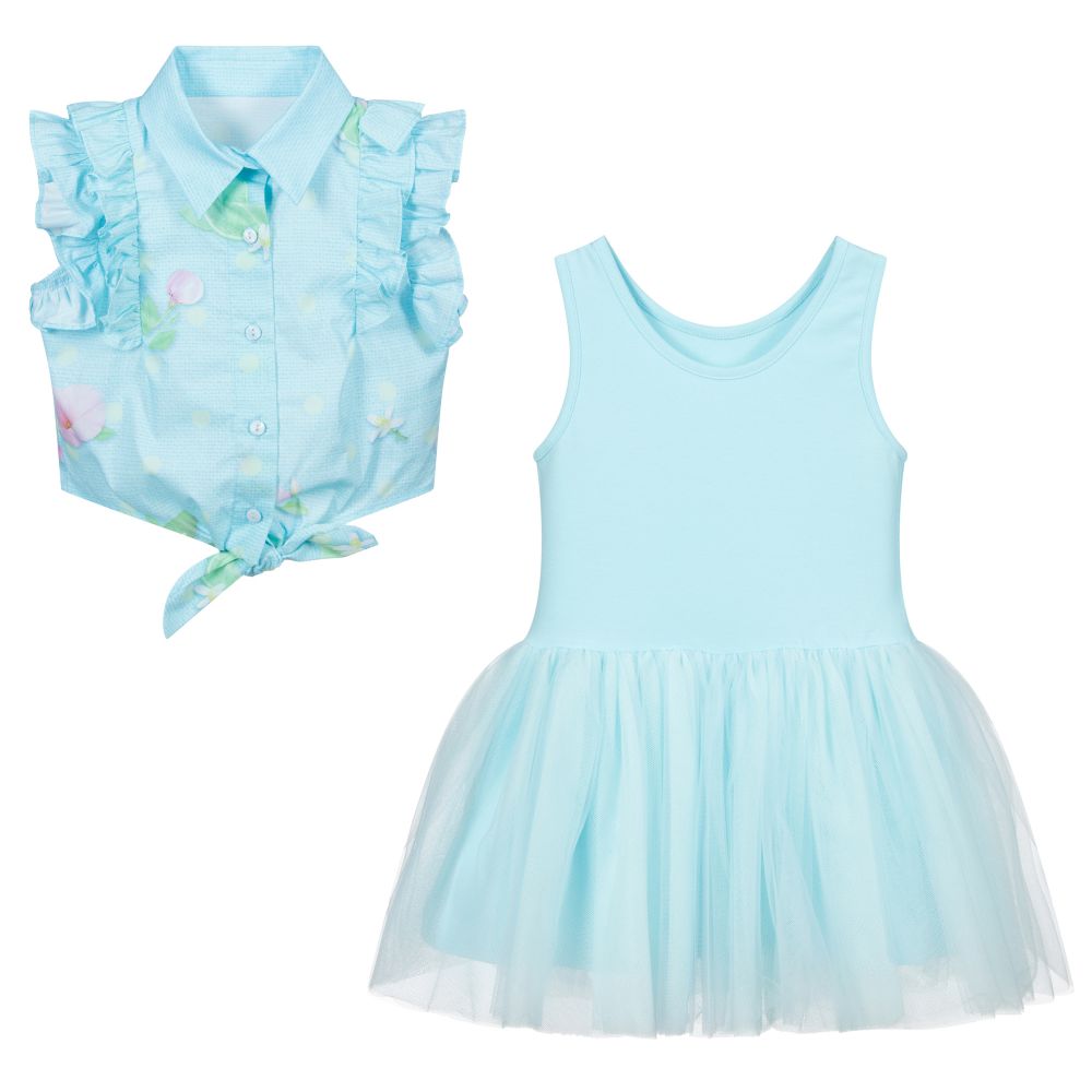 blue dress blouse