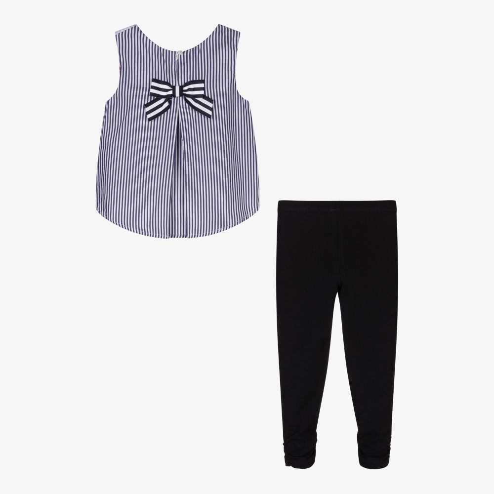 Lapin House-Girls Blue Leggings Set | Childrensalon Outlet