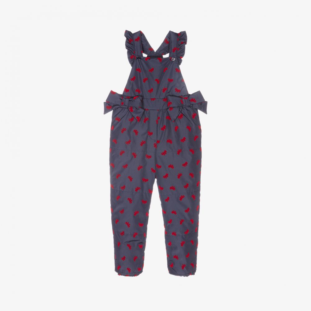 Lapin House-Синие утепленные лыжные штаны на лямках для девочек | Childrensalon Outlet