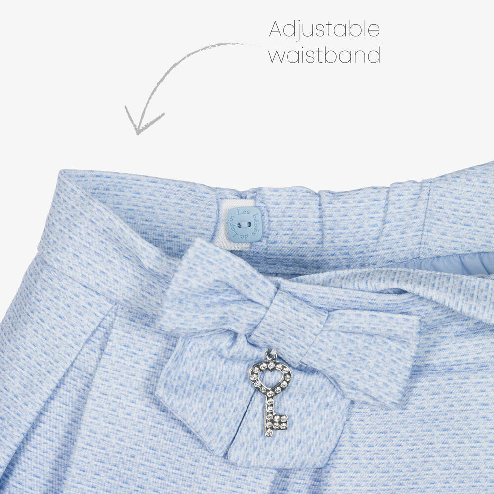 Lapin House-Girls Blue & Pink Cotton Bear Skirt | Childrensalon Outlet