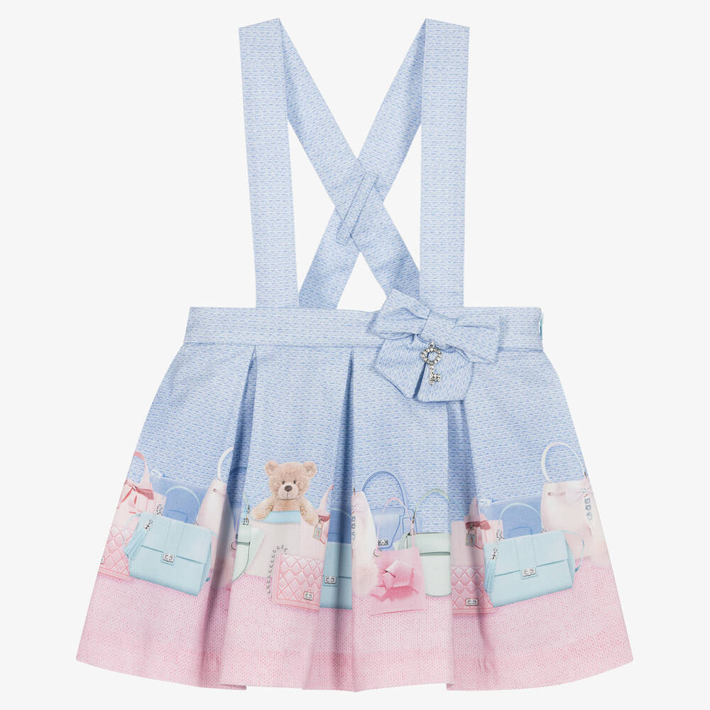 Lapin House - Jupe rose et bleue en coton ours | Childrensalon