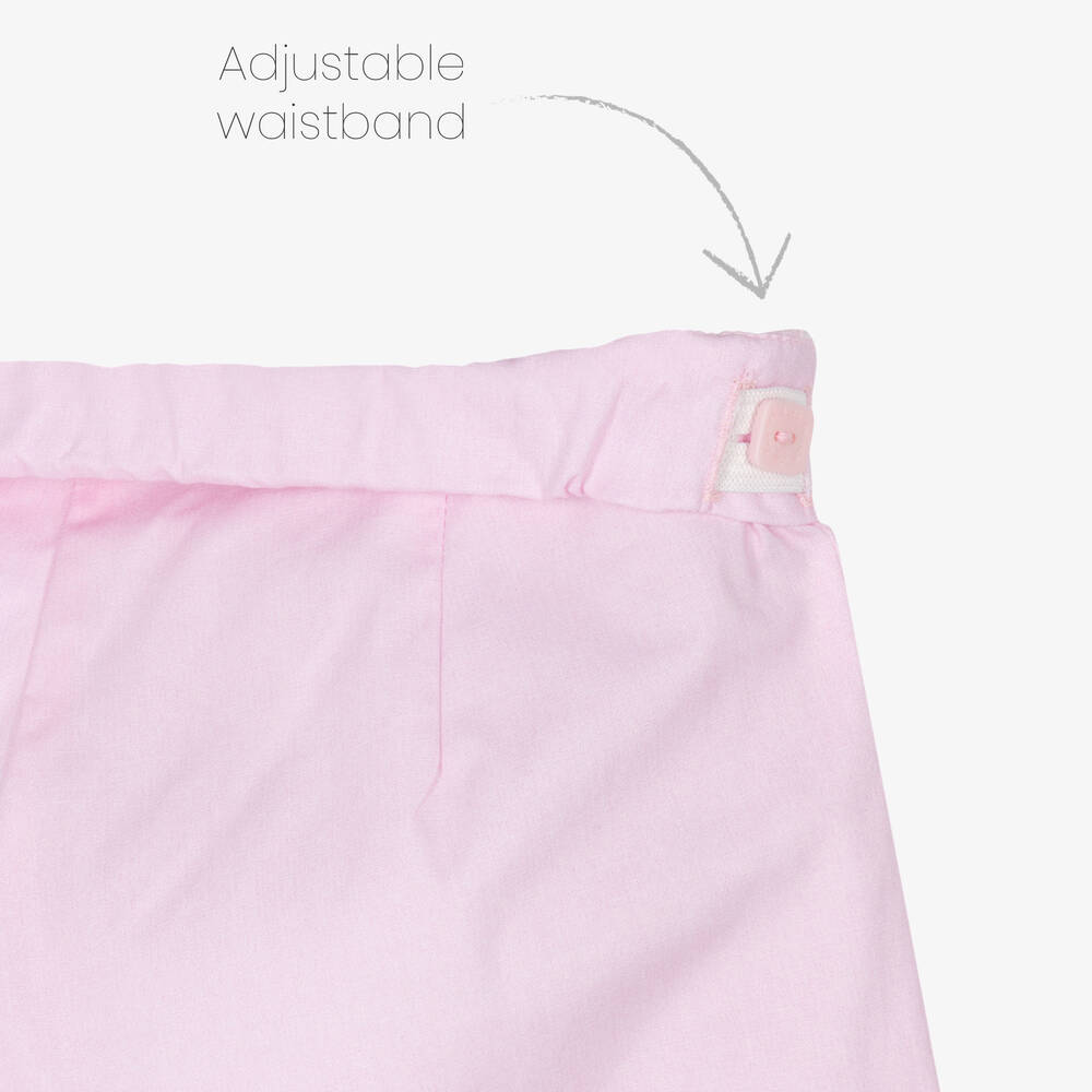 Lapin House-Голубая рубашка и розовые брюки из хлопка | Childrensalon Outlet