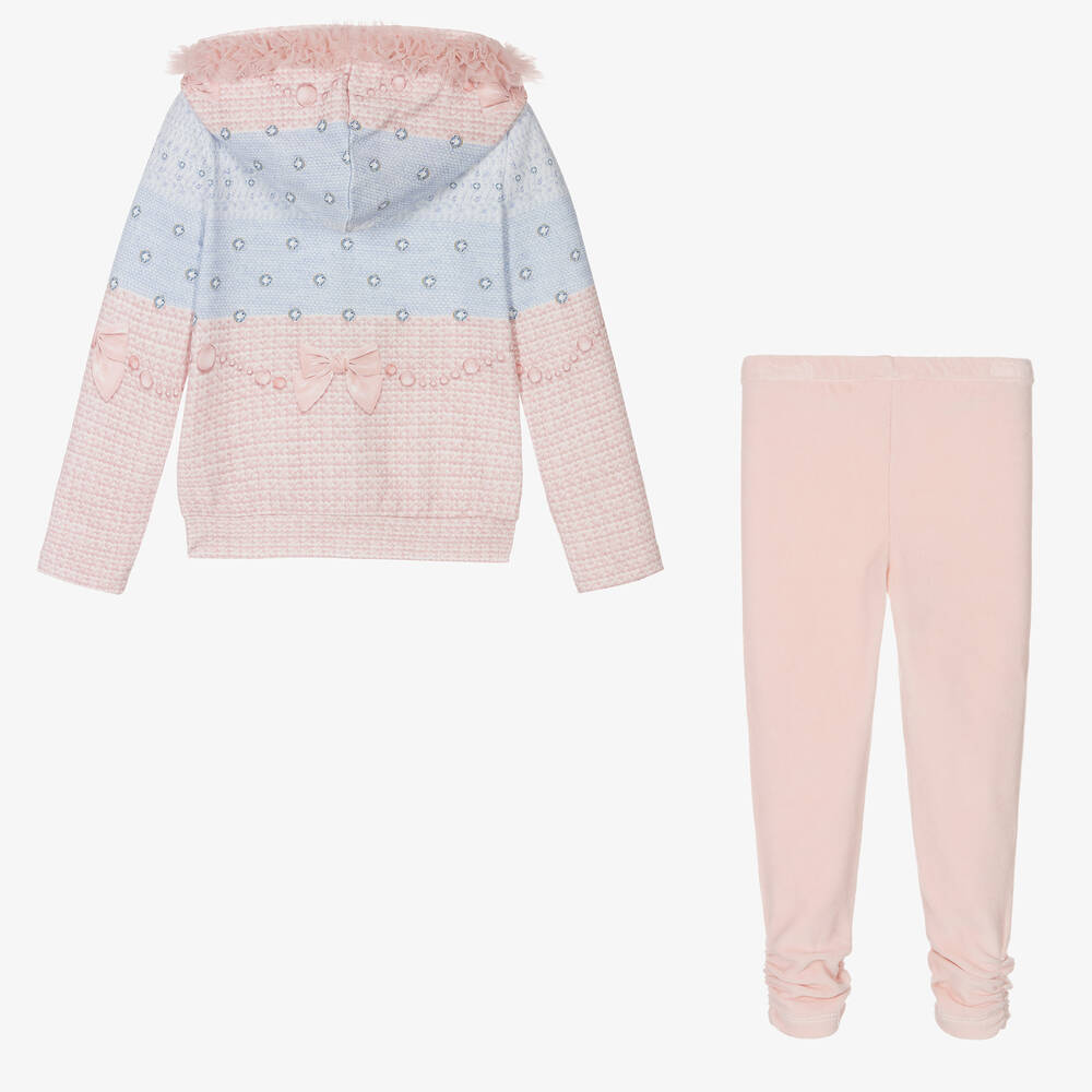 Lapin House-Girls Blue & Pink Leggings Set | Childrensalon Outlet