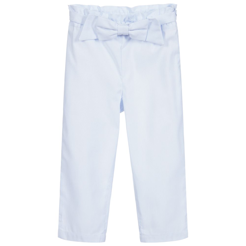 Lapin House - Girls Blue Stripe Trousers | Childrensalon