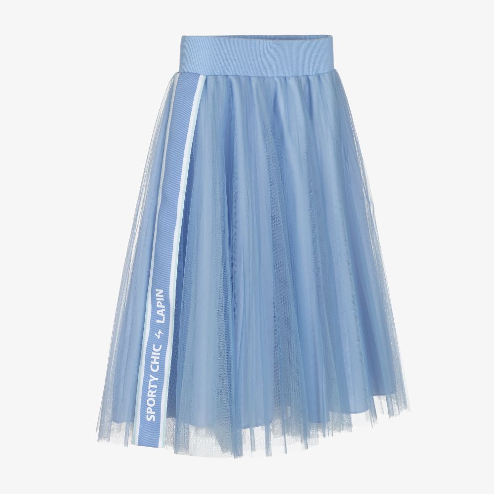 Lapin House-Girls Blue Tulle Midi Skirt | Childrensalon Outlet