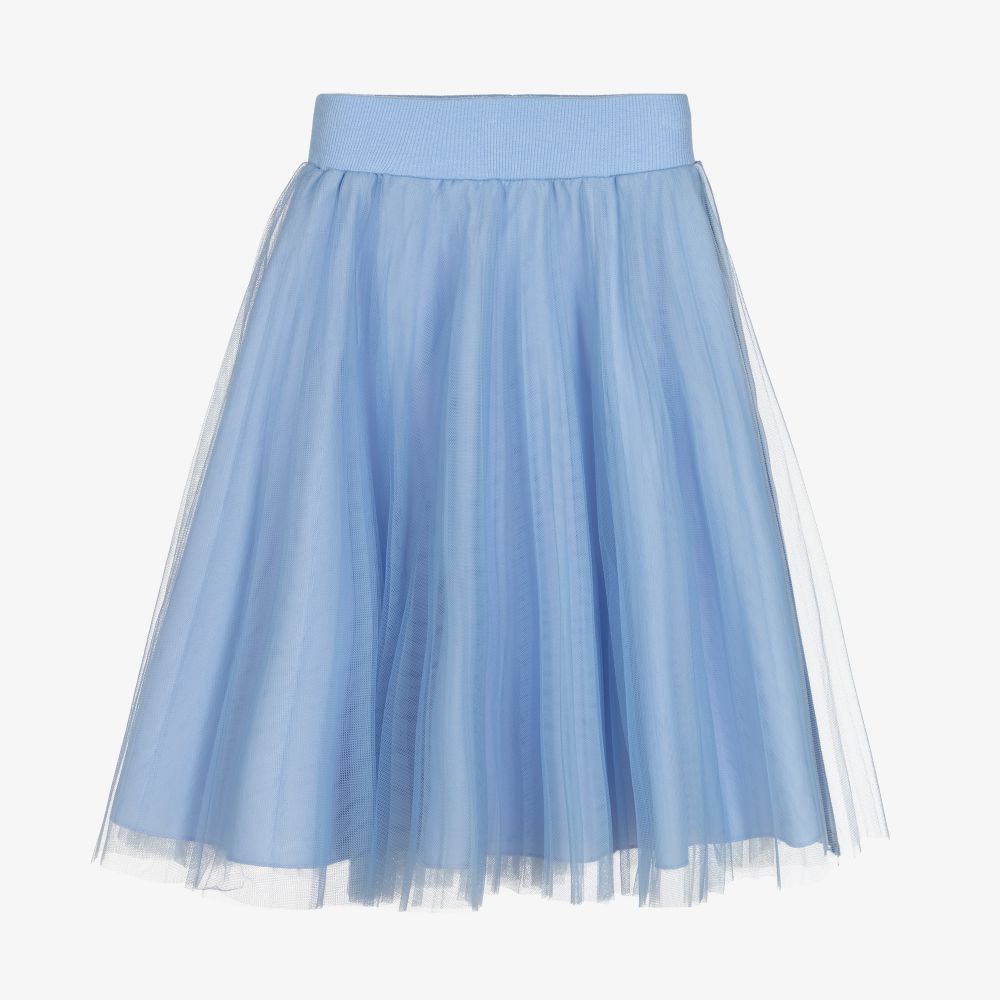 Lapin House-Girls Blue Tulle Midi Skirt | Childrensalon Outlet