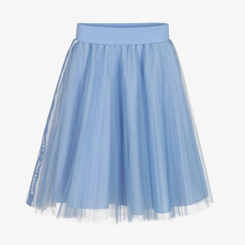 Lapin House Girls Blue Tulle Midi Skirt Childrensalon Outlet