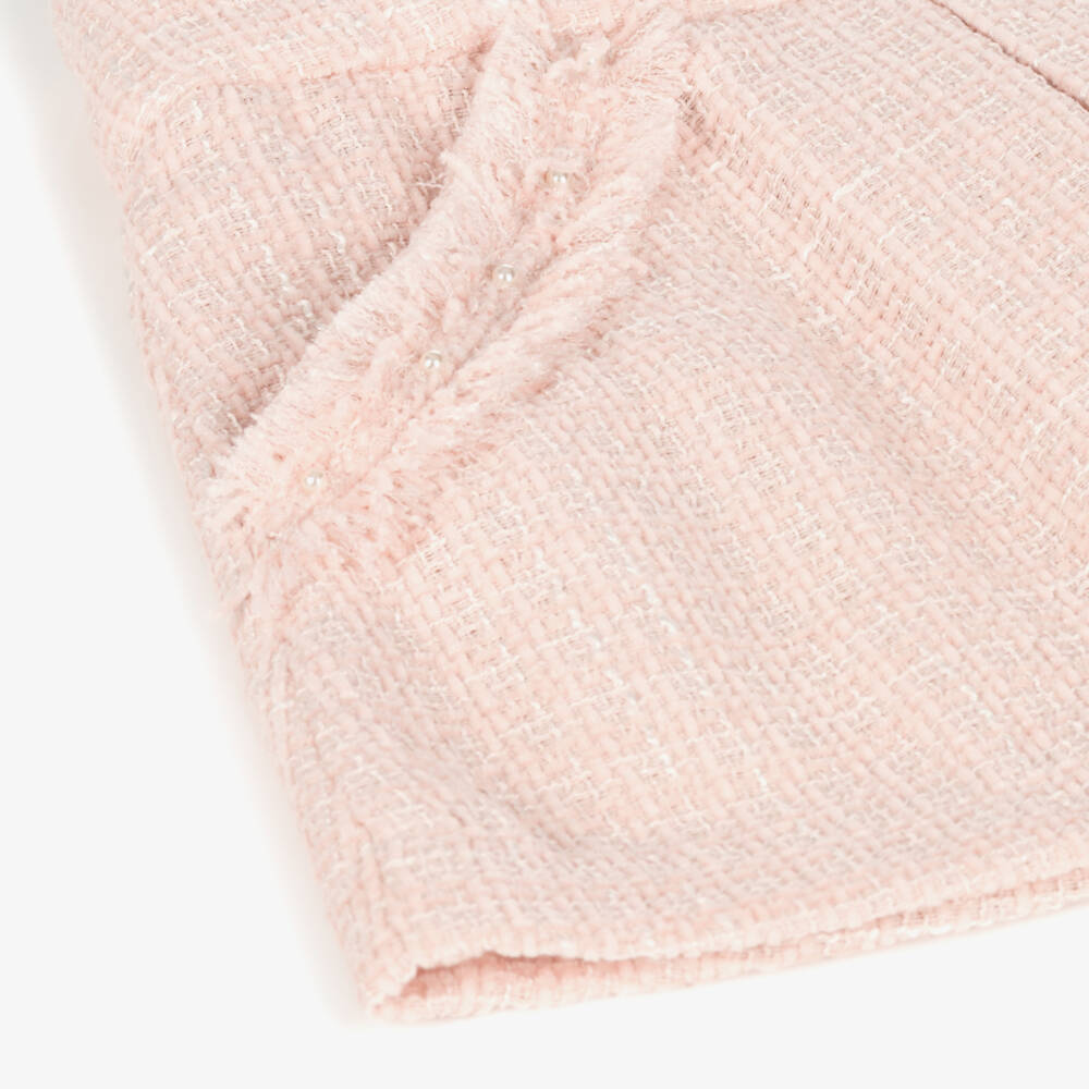Lapin House-Girls Blush Tweed Skirt | Childrensalon Outlet