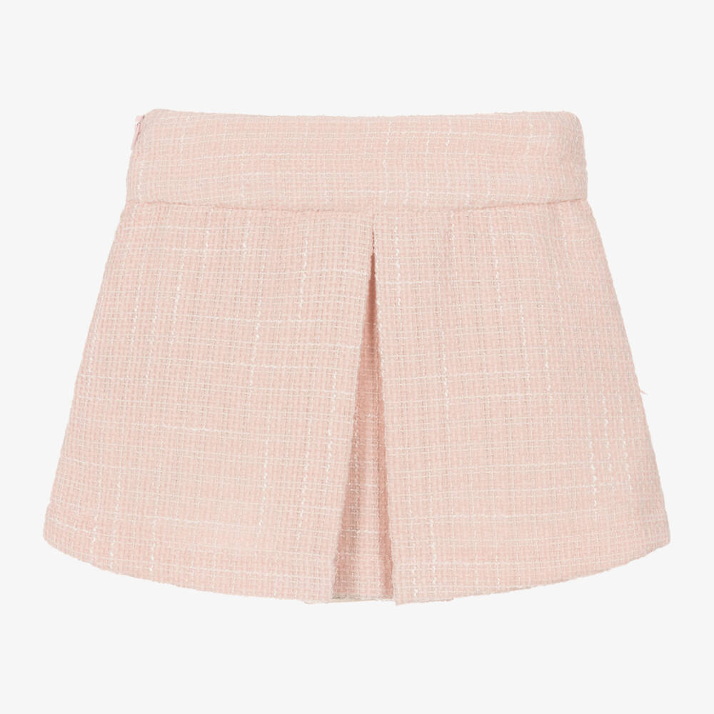 Lapin House-Girls Blush Tweed Skirt | Childrensalon Outlet